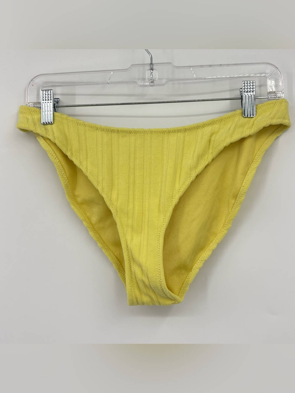 Triangl Textured Bikini Bottom in Yellow Women’s Size XL